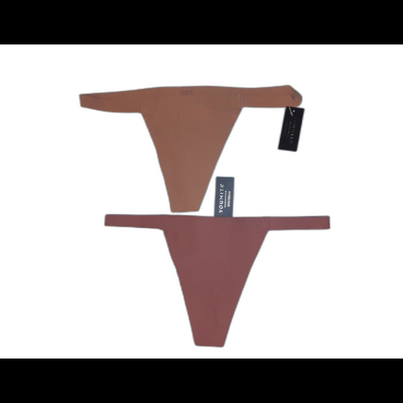 Youmita Large Seamless Laser Cut Thong (Dusty Canyon/Canyon Rose) 2 pair NWT - Picture 4 of 4